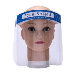 Clear Disposable Face Shield PPE Anti Fog Anti Splash Earloop Style Lightweight