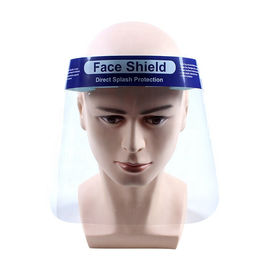 Comfortable Disposable Face Shield PET Anti Virus Eco Friendly Material