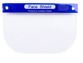 Full Protection Disposable Face Shield PET Fogproof Anti PollutionTransmission